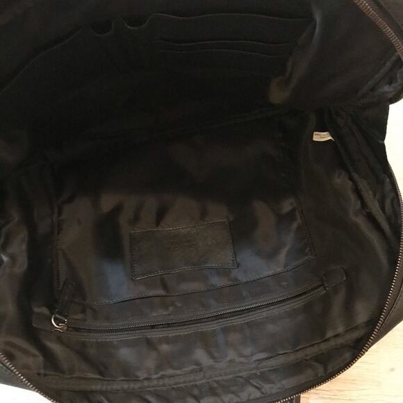 CALVIN KLEIN Men’s Black Leather Briefcase - Picture 7 of 12